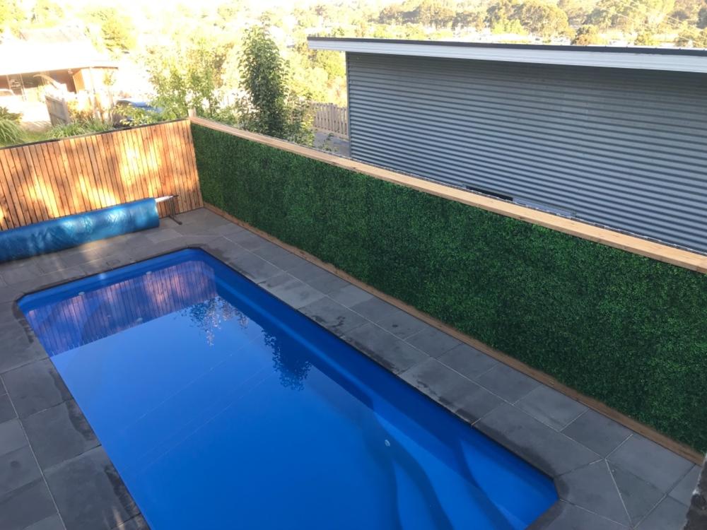 Artificial Deluxe Buxus Hedge Wall Panel 1m x 1m UV Stabilised - Customer Photo From Darren T.