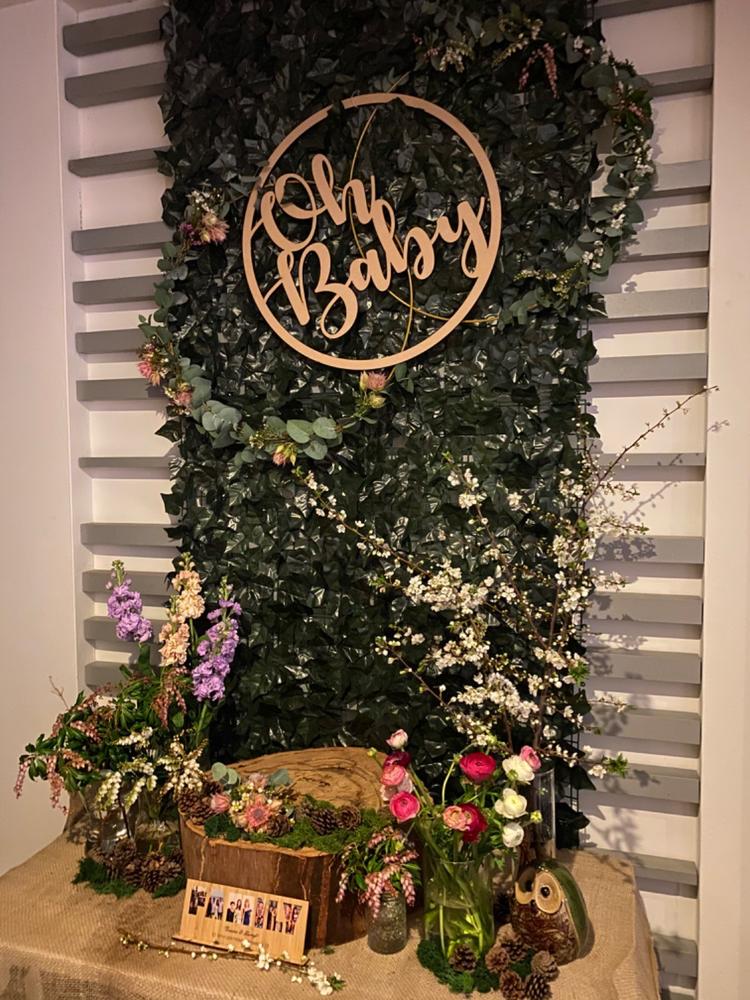 Artificial Ivy Leaf Hedge Screen 3m x 1m Roll Outdoor UV Stabilised - Customer Photo From Kerrie Murphy