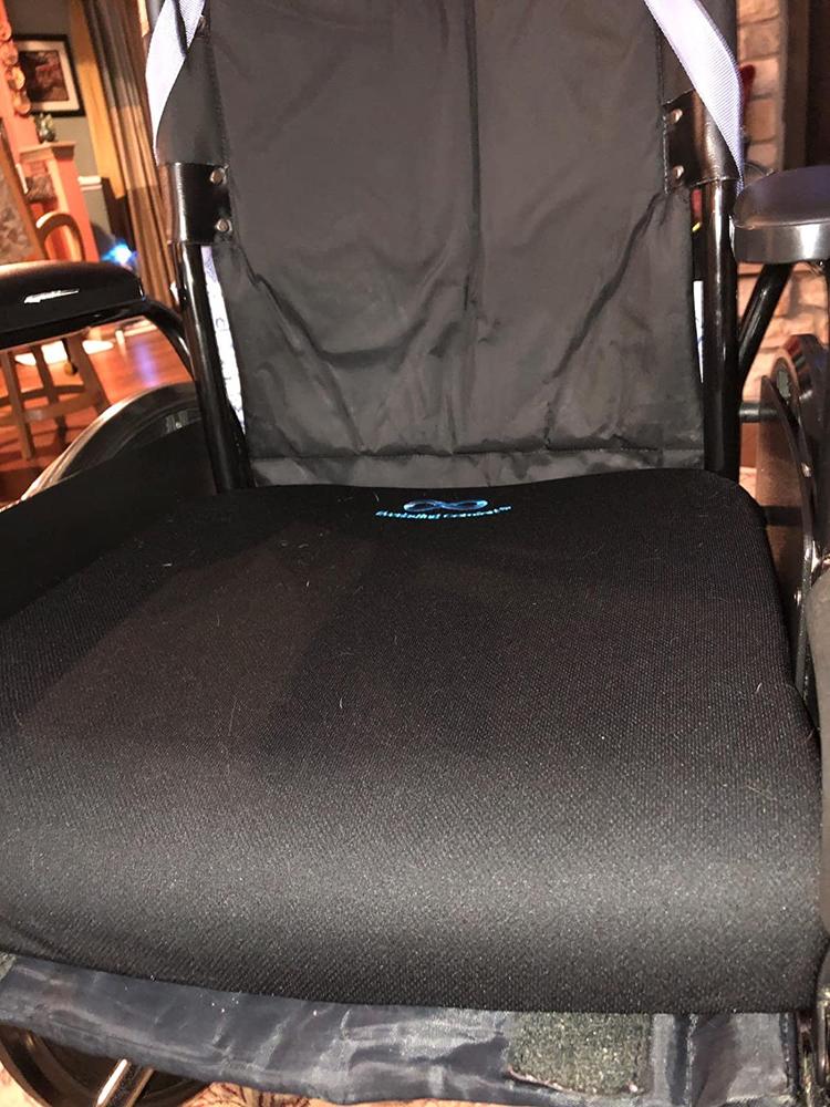Gel Infused Memory Foam Wheelchair Cushion - Customer Photo From Karen