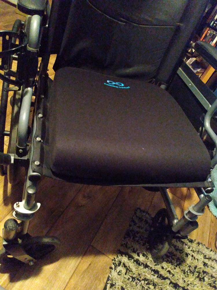 Gel Infused Memory Foam Wheelchair Cushion - Customer Photo From Heather A. Mayhew