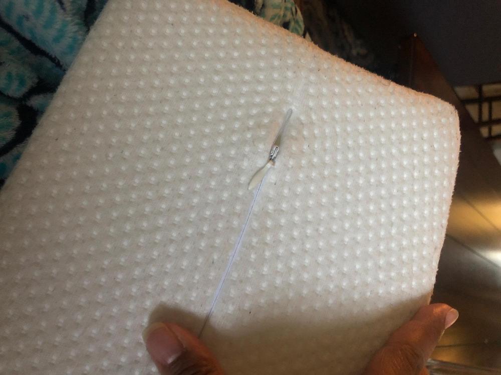 Memory Foam Half Moon Bolster Pillow - Customer Photo From Kimberly Rothert