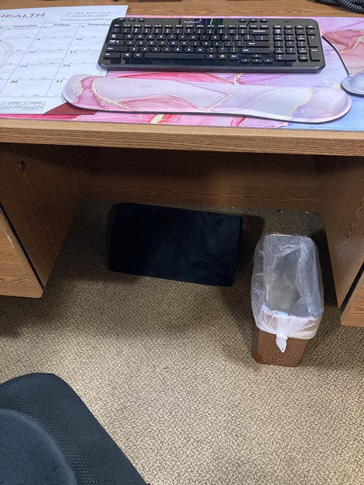 Memory Foam Foot Rest Pillow Under Desk - Customer Photo From AV Person