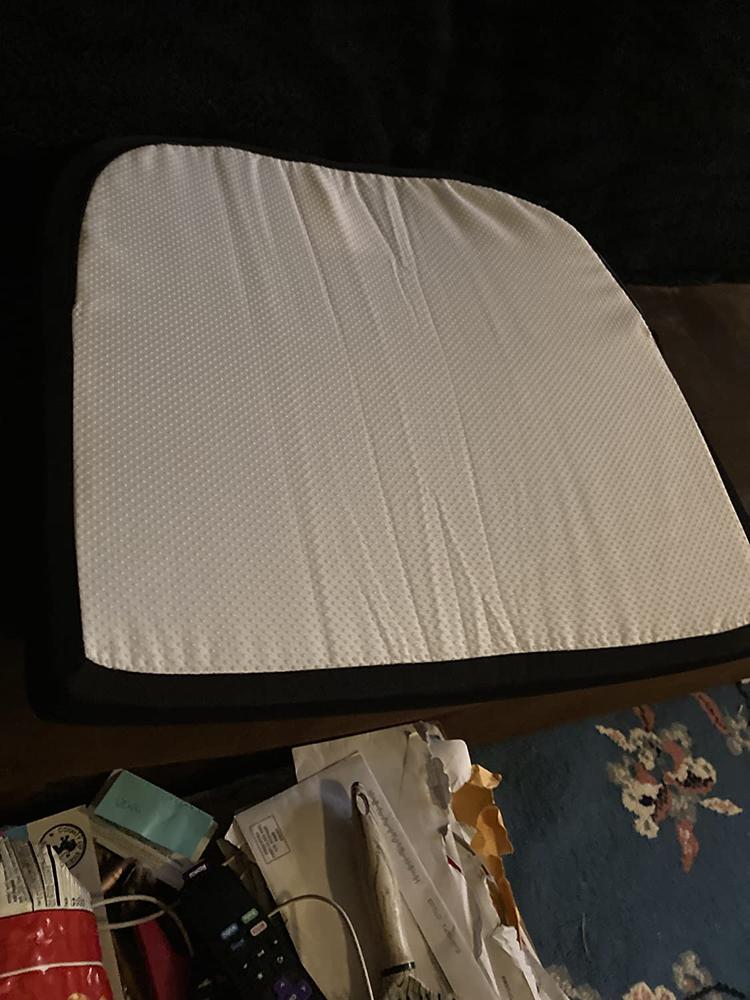 Gel Infused Memory Foam Office Chair Cushion - Customer Photo From Zyiona Bradley