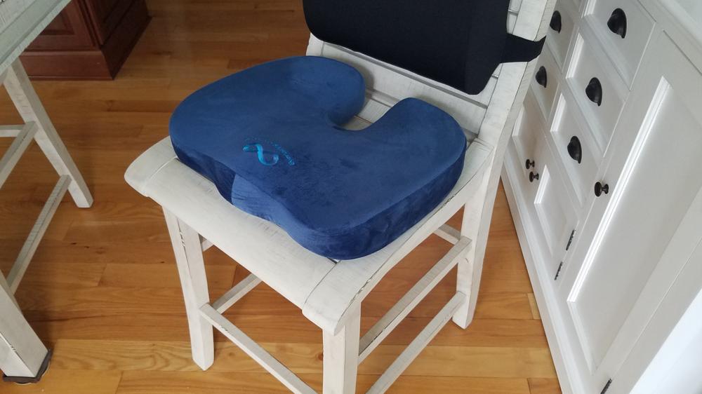 Memory Foam Coccyx Seat Cushion for Office Chair - Customer Photo From Randall B. Long