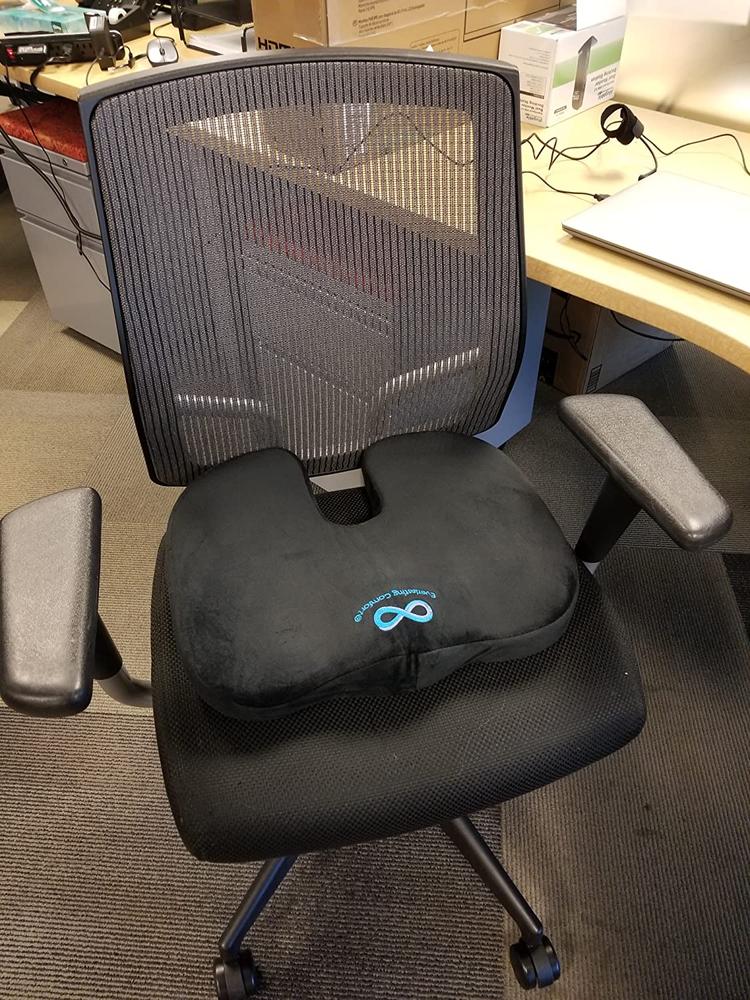 Memory Foam Coccyx Seat Cushion for Office Chair - Customer Photo From Anthony Bellizzi