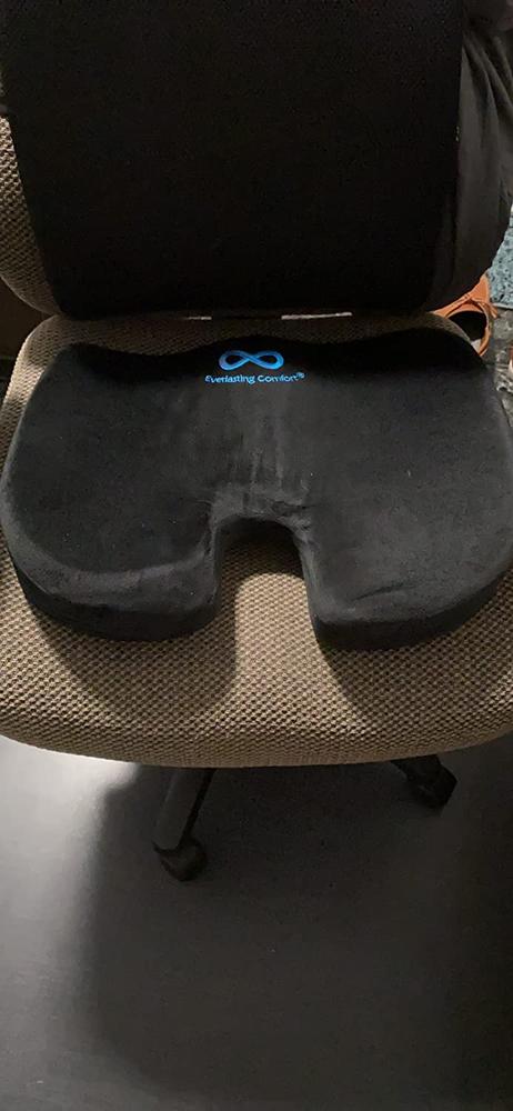 Memory Foam Coccyx Seat Cushion for Office Chair - Customer Photo From Kathy
