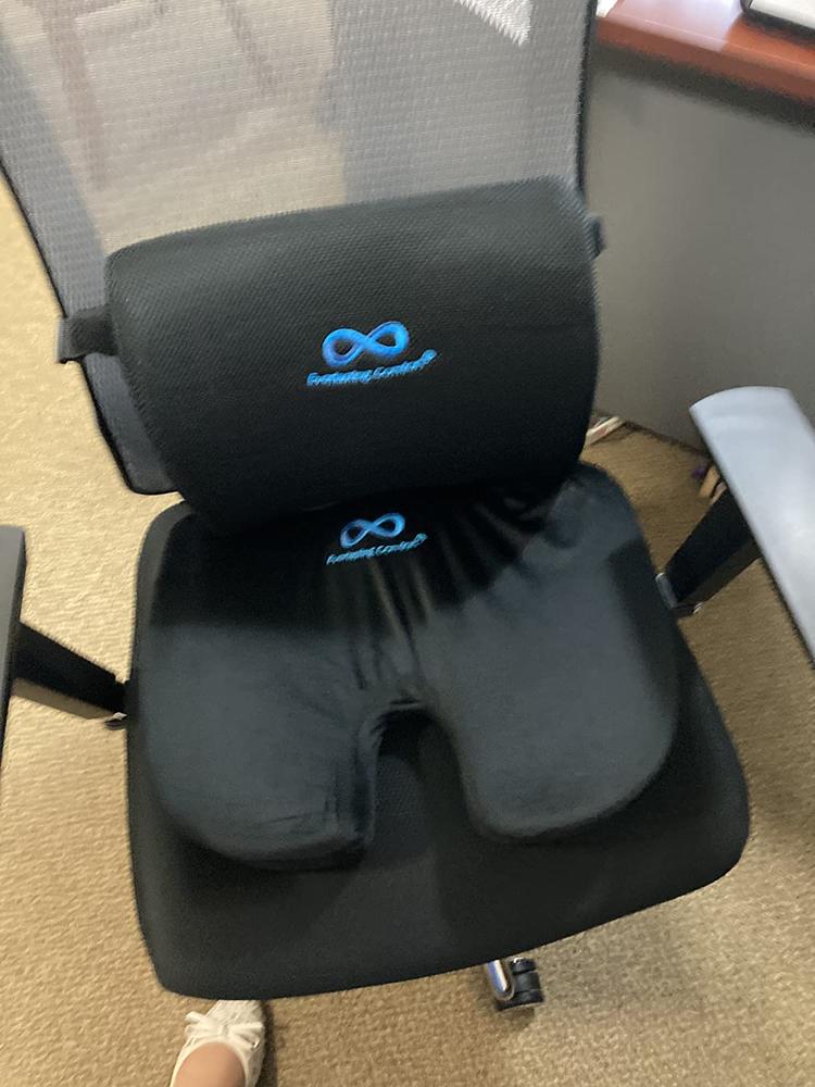 Memory Foam Coccyx Seat Cushion for Office Chair - Customer Photo From AlanS