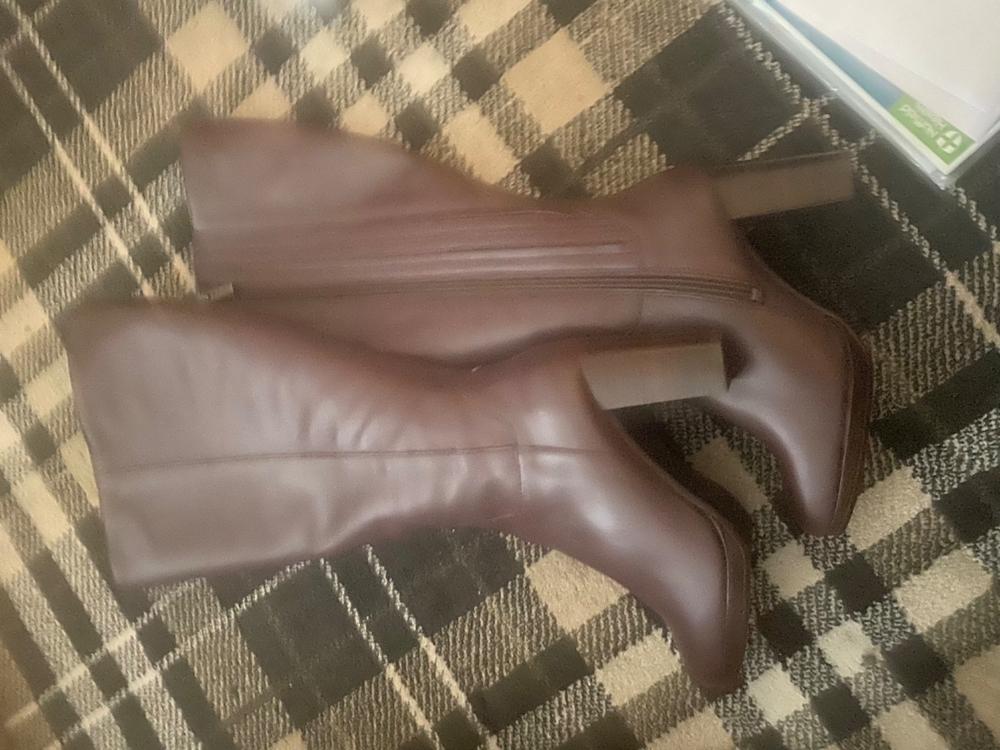 Belmore Knee High Boots In Burgundy Leather N DuoBoots