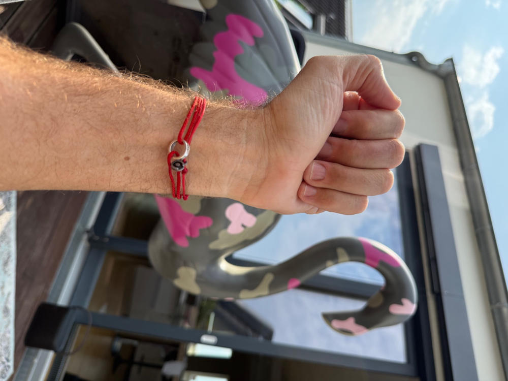 Red Ring Bracelet 925 Sterling Silver - Customer Photo From Cyrill Hitroff