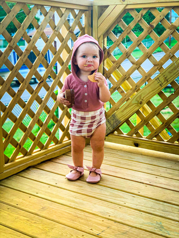 NWT Kate discount Quinn Set: Fennel Bamboo Shirred Waist Bloomer & Braided Headband 0-3m