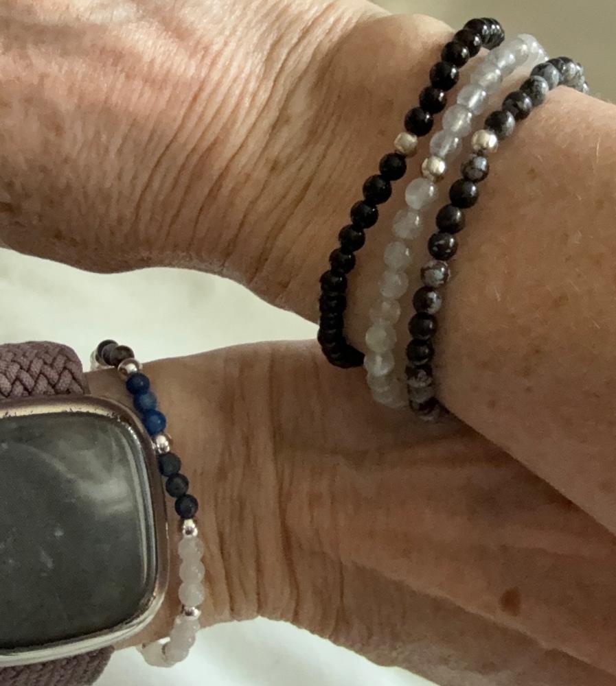 Energy And Metabolism Crystal Bracelet | Dainty 4 MM Beads - Small (6.5 Inch) - Customer Photo From Cynthia Freeman