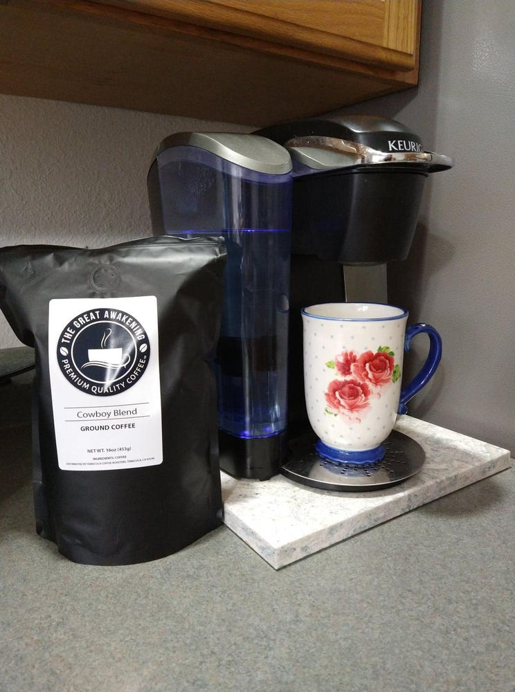 The Great Awakening Gourmet Coffee - Cowboy Blend - 1lb, Ground - Customer Photo From Michelle Exley