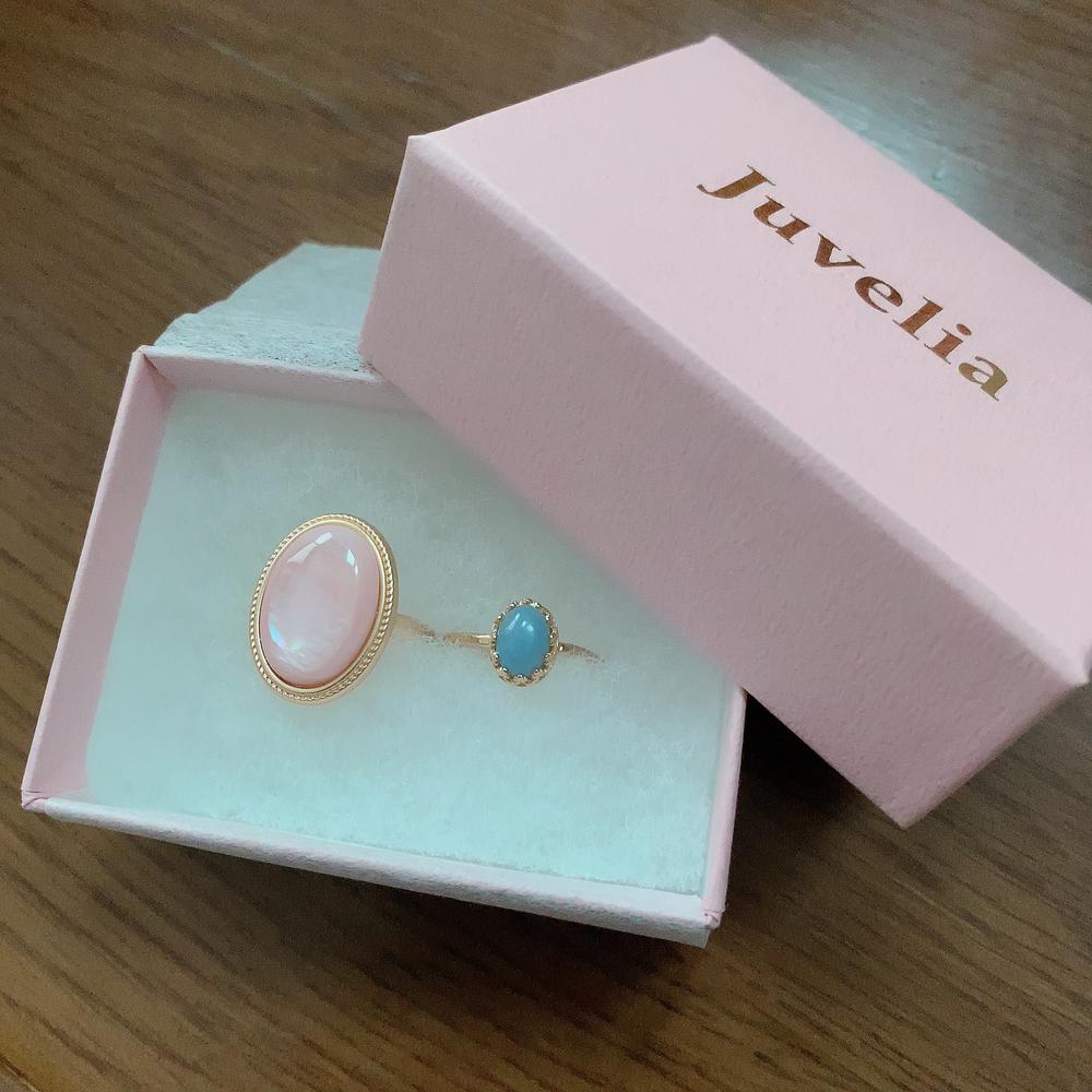 エンジェライト　オーバルリング【Angelite/Oval ring】 - Customer Photo From SAKIKO