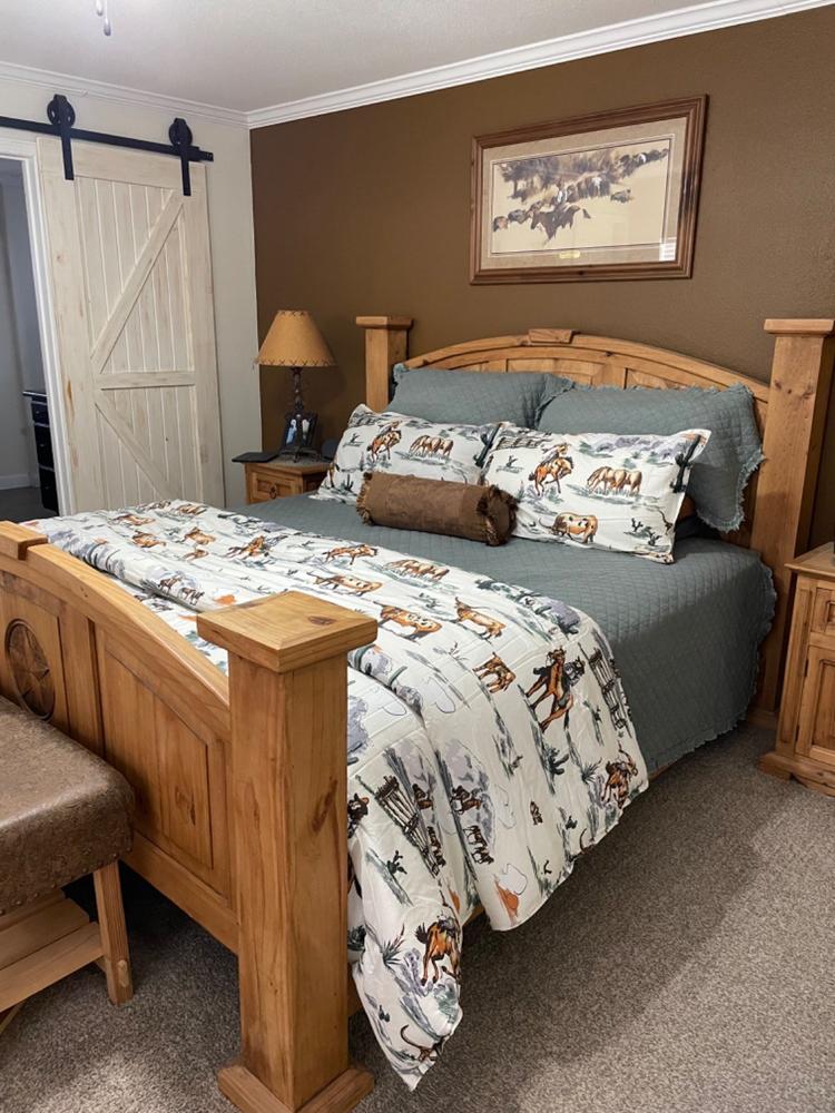 Brielle Home Ravi Stone Washed Solid Quilt Set - Customer Photo From Marsha Turner