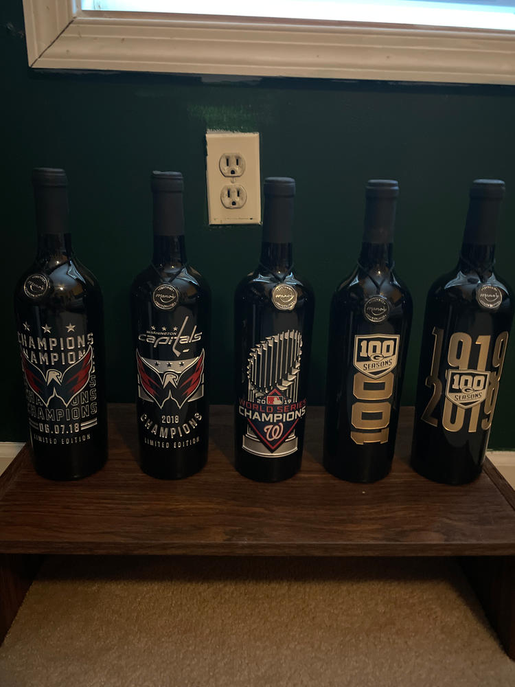 Green Bay Packers 1919-2019 100 Seasons Etched Wine - Customer Photo From Steve