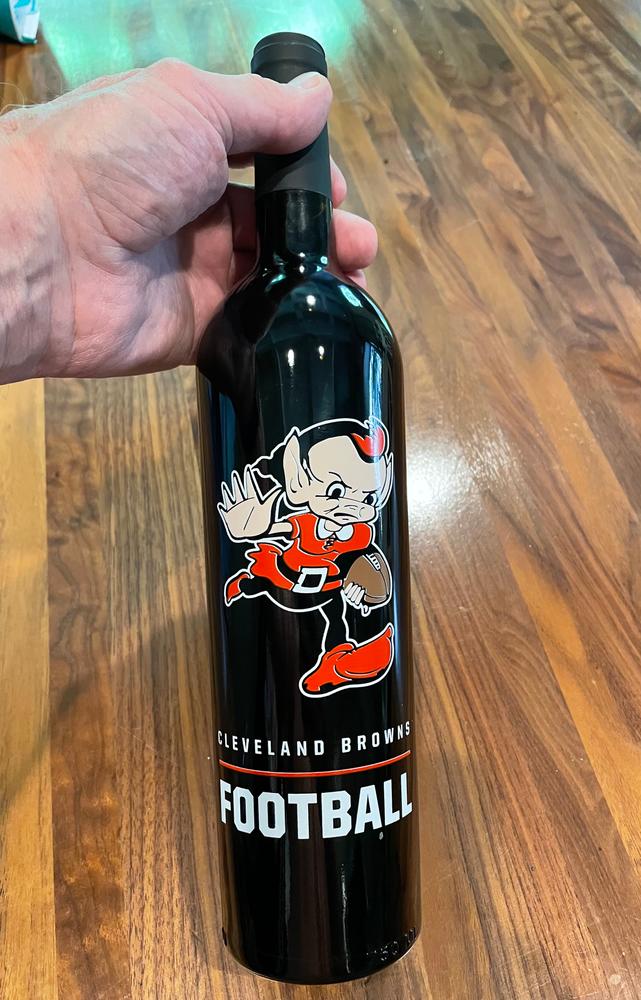 Cleveland Browns Brownie Screen Printed Wine - Customer Photo From John V.