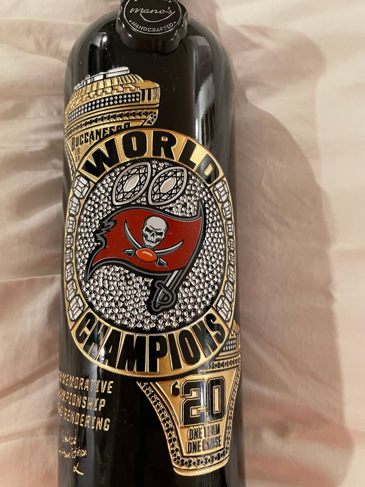 Tampa Bay Bucs 2020 Champions Ring Etched Wine - Customer Photo From Cibula