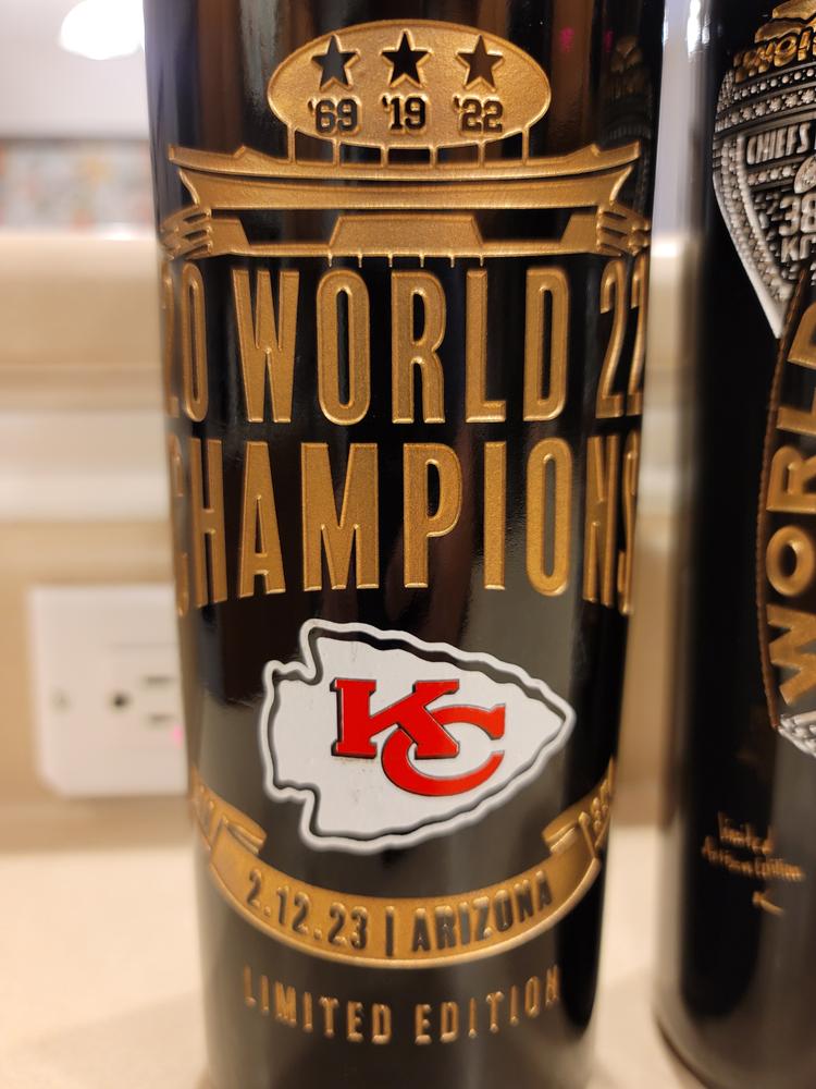Kansas City Chiefs 2022 Champions Ring Etched Wine - Customer Photo From Sean L.