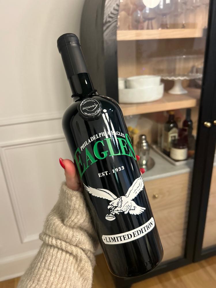 Philadelphia Eagles Est. 1933 Etched Wine - Customer Photo From Darcy 