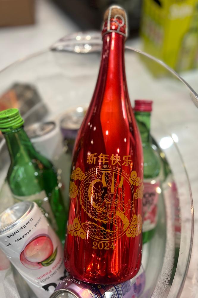 2024 Chinese New Year Metallic Red Bubbly - Customer Photo From Loan T.
