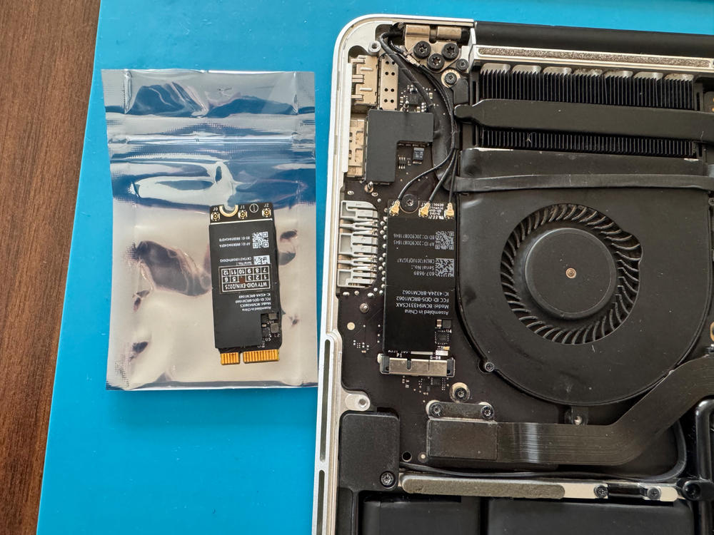 Macbook Pro 13"/15" A1502 A1398 Airport Wireless Card with WiFi 802.11ac + Bluetooth 4.0 (2013-2014) - Customer Photo From Federico Liaudat