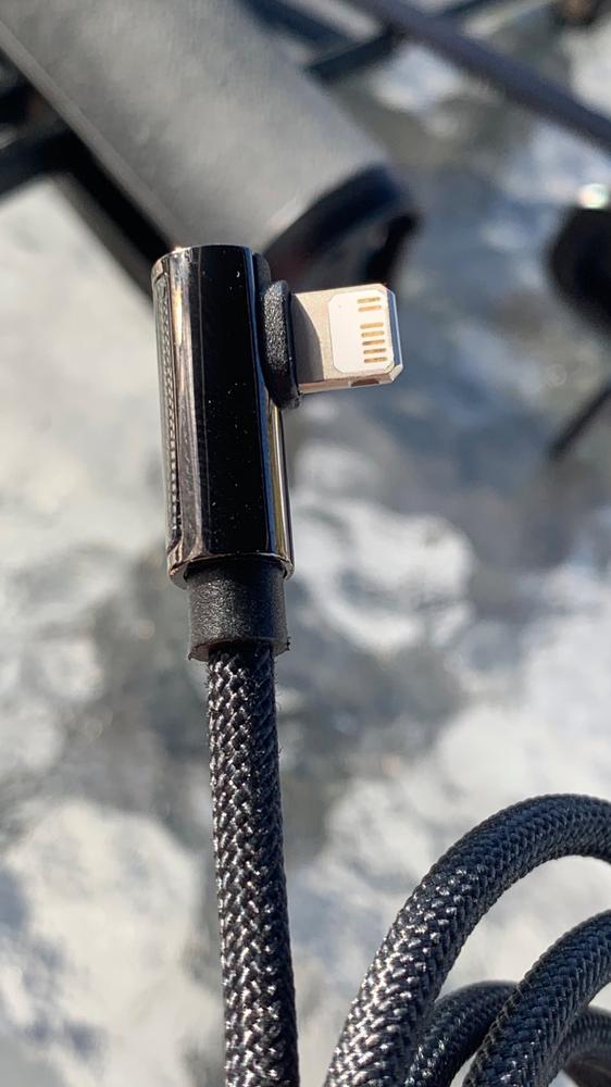 BASEUS 1M Elbow USB to Lightning Charging Cable (2.4A) | Legendary Series L-Shaped Bend iPhone Fast Charger Cable - Customer Photo From Raiden Mataakama