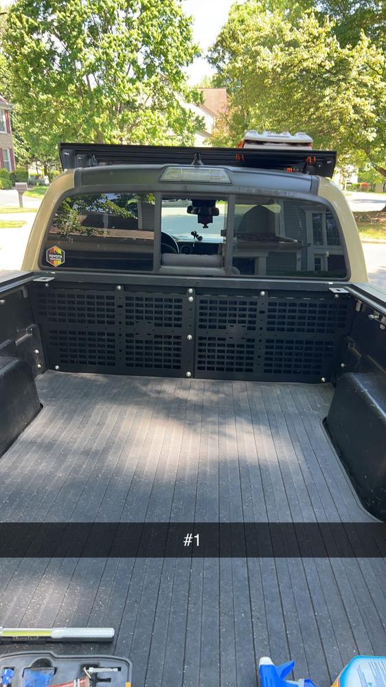 Cali Raised Front Bed Molle System For Tacoma (2005-2023) - Customer Photo From James G.