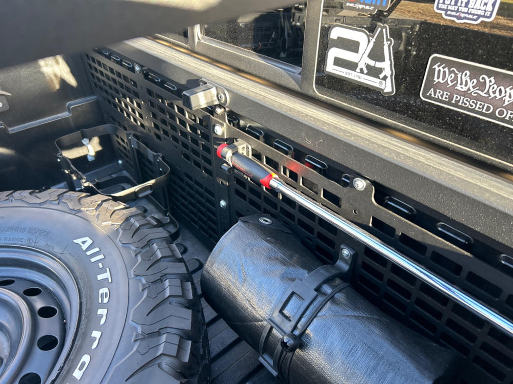 Cali Raised Front Bed Molle System For Tacoma (2005-2023) - Customer Photo From Brandon D.