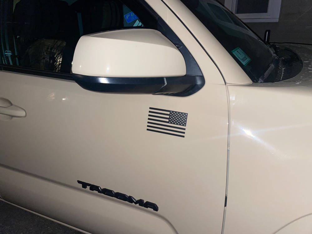American Flag Decals - Customer Photo From Brandon D.
