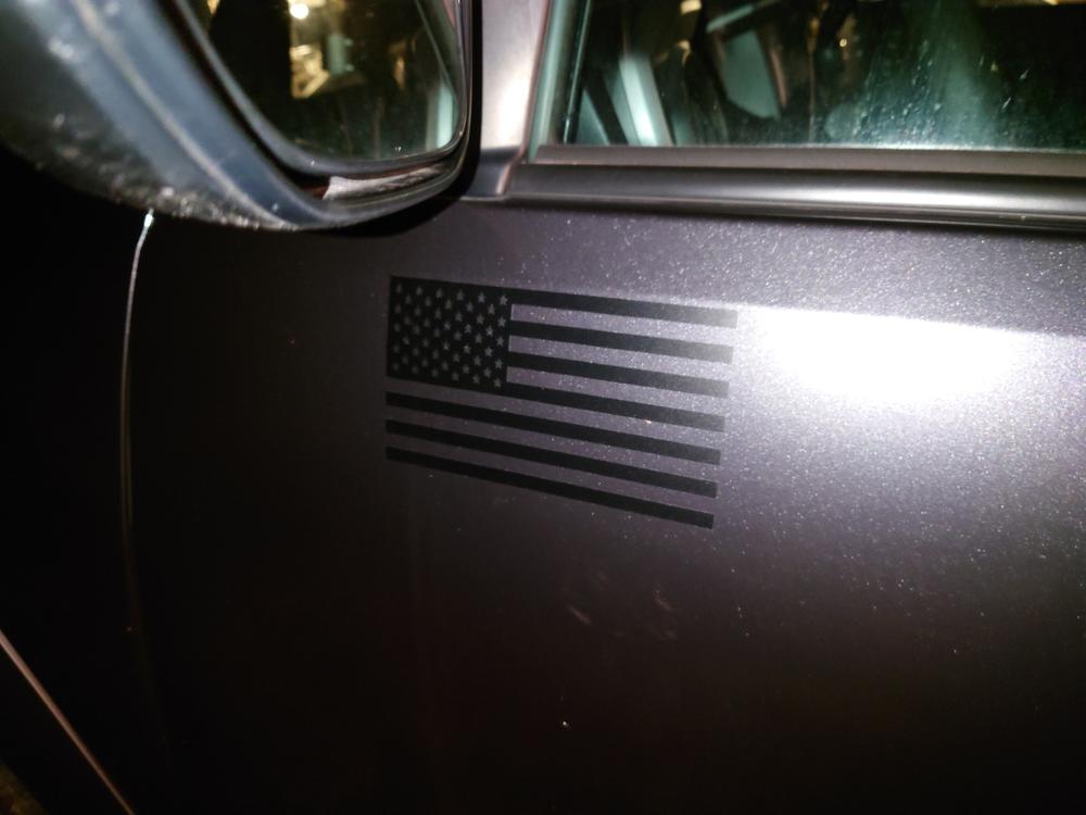 American Flag Decals - Customer Photo From Daniel B Nelson