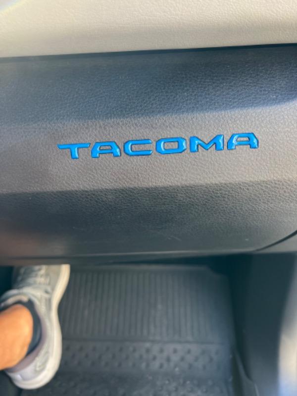 Tufskinz Glove Box Letter Inserts For Tacoma (2016-2023) - Customer Photo From Terry R.