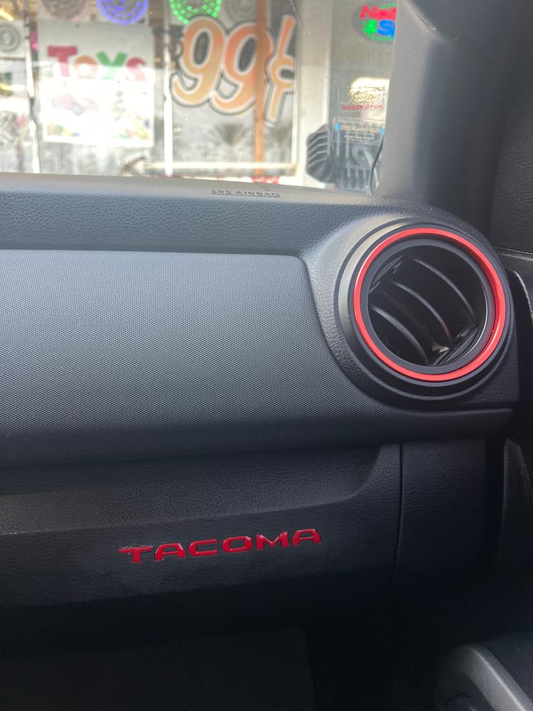 Tufskinz Glove Box Letter Inserts For Tacoma (2016-2023) - Customer Photo From Yoni P.