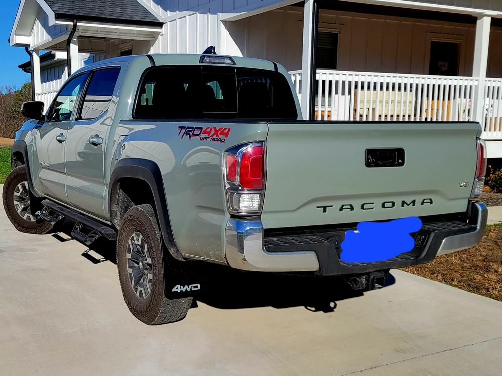 Tufskinz Front/Rear Mud Flaps Fits Tacoma (2016-2023) - Customer Photo From Aaron F.