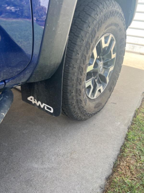 Tacoma Front/Rear Mud Flaps (2016-2022) - Customer Photo From Andrew F.