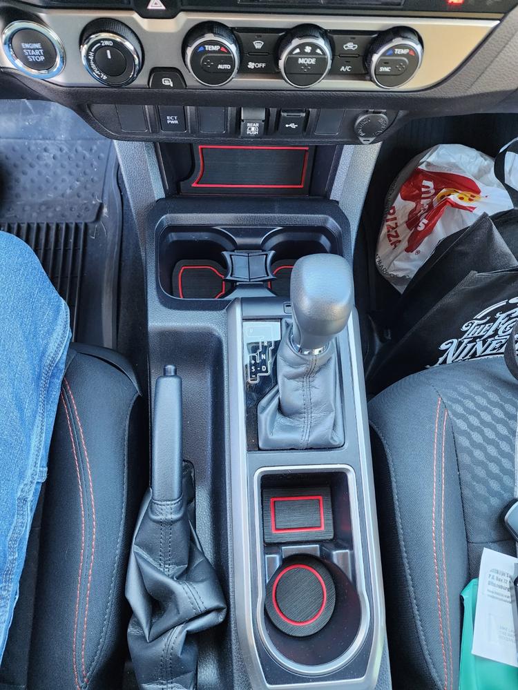 Interior Cup Holder Inserts For Tacoma (2016-2023) - Customer Photo From Michael L.
