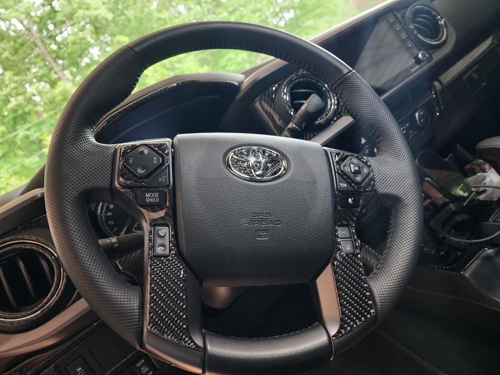 Tufskinz Steering Wheel Trim For Tacoma (2016-2023) - Customer Photo From John S.