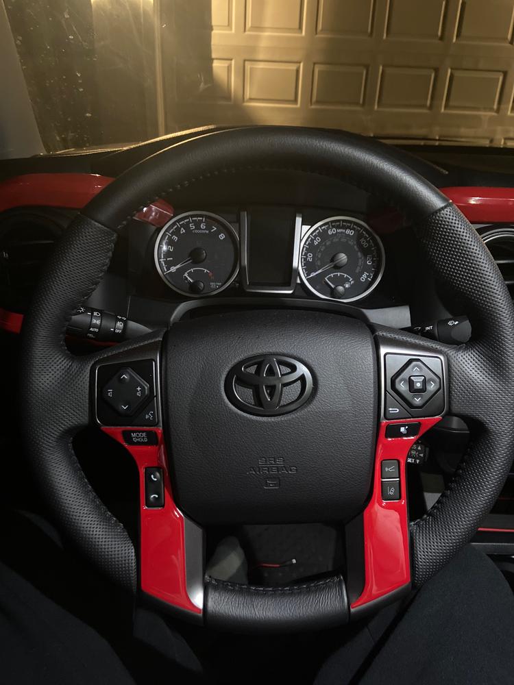 Tufskinz Steering Wheel Trim (2016-2022) - Customer Photo From Austin Smoak