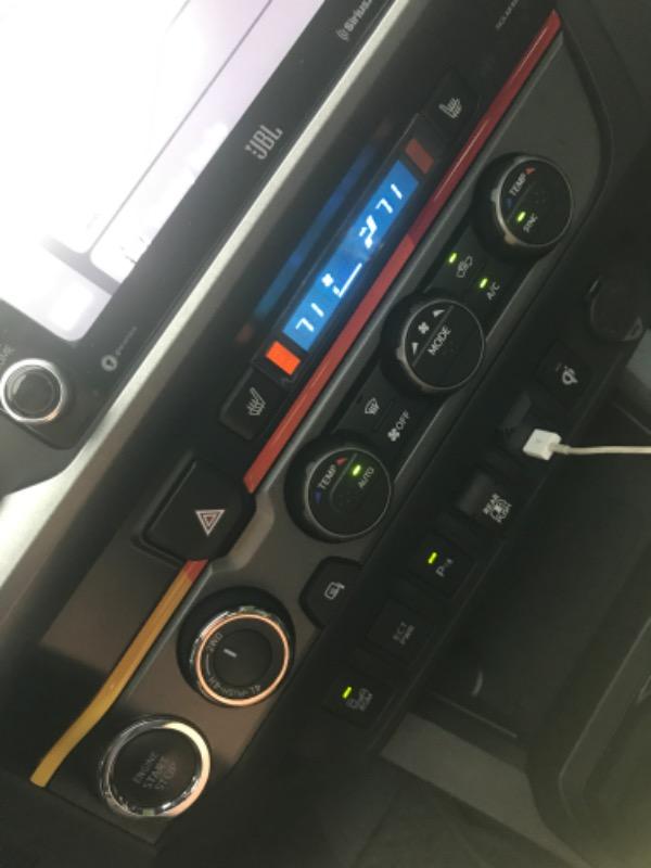 Tufskinz Climate Control Accent Strip For Tacoma (2016-2023) - Customer Photo From Chris J.