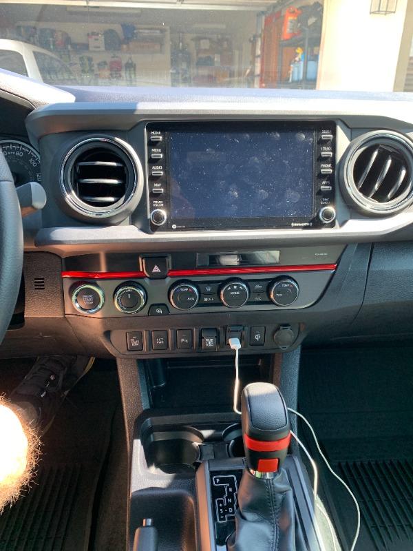 Tufskinz Climate Control Accent Strip For Tacoma (2016-2023) - Customer Photo From Jeffrey B.