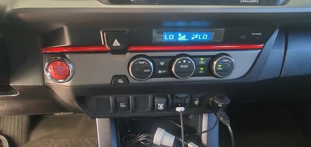 Tufskinz Climate Control Accent Strip For Tacoma (2016-2023) - Customer Photo From Javier A.