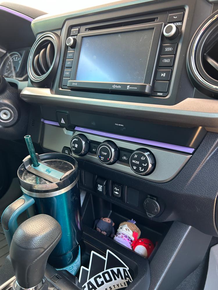 Tufskinz Climate Control Accent Strip For Tacoma (2016-2023) - Customer Photo From Nicole