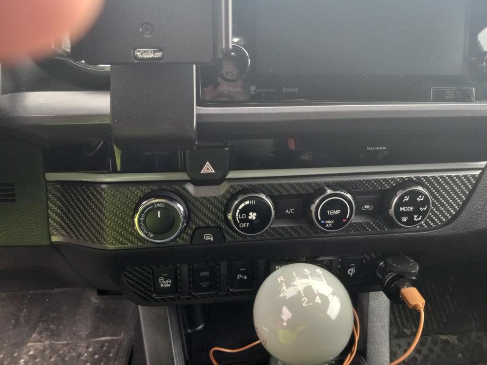 Tufskinz Climate Control Knob Trim For Tacoma (2016-2023) - Customer Photo From Julio S.