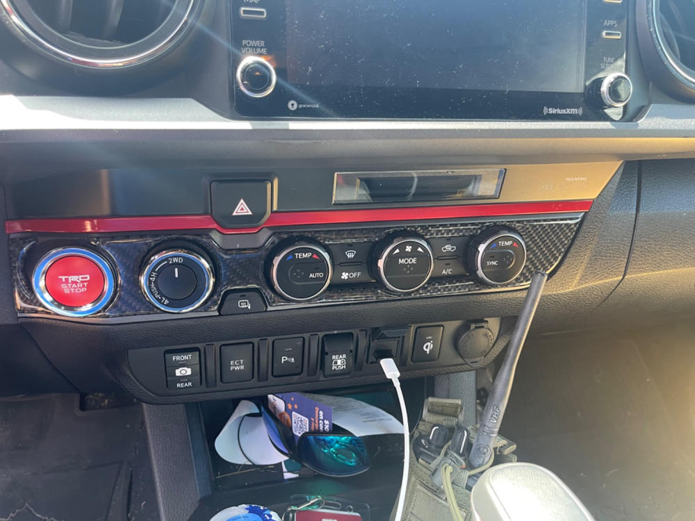 Tufskinz Climate Control Knob Trim For Tacoma (2016-2023) - Customer Photo From Javier C.