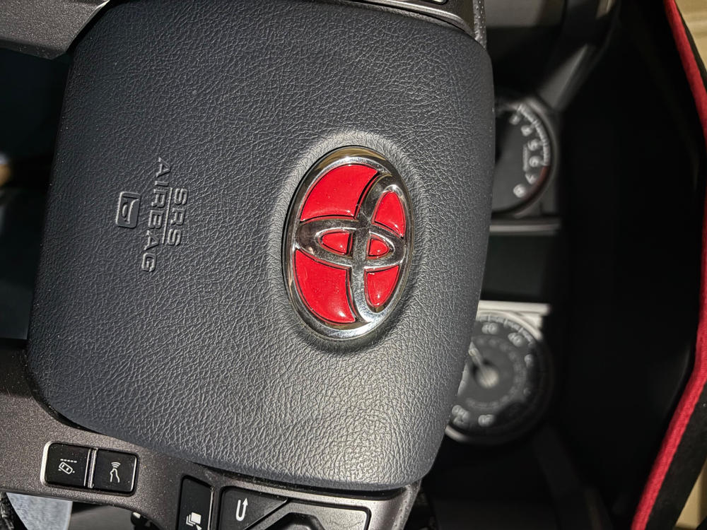 Tufskinz Steering Wheel Emblem Insert For Tacoma (2016-2023) - Customer Photo From David Barnes
