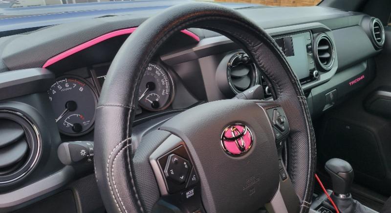 Tufskinz Steering Wheel Emblem Insert For Tacoma (2016-2023) - Customer Photo From Brittani C.