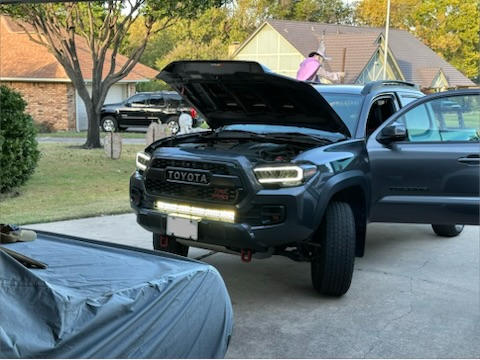 Cali Raised Lower Bumper Hidden LED Light Bar Kit For Tacoma (2016-2023) - Customer Photo From Ryan Sammons