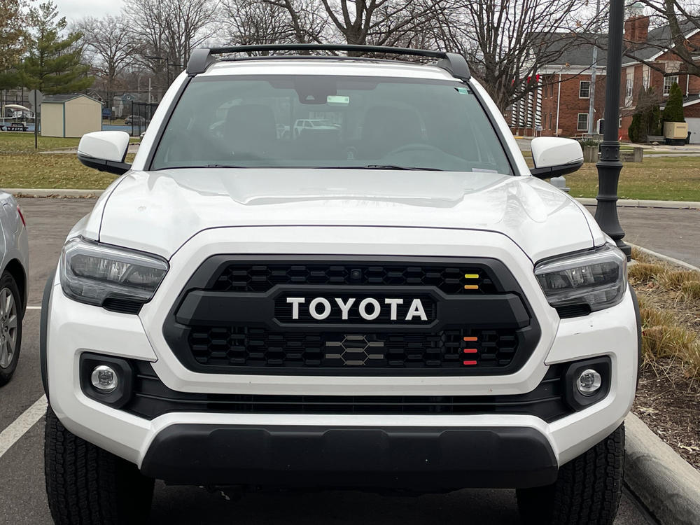 Taco Vinyl TRD Pro Gradient Grille Decals - Customer Photo From Keith H.