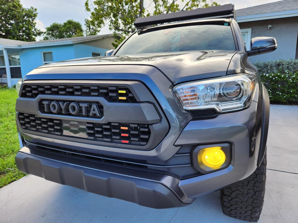 Taco Vinyl TRD Pro Gradient Grille Decals - Customer Photo From Jose T.