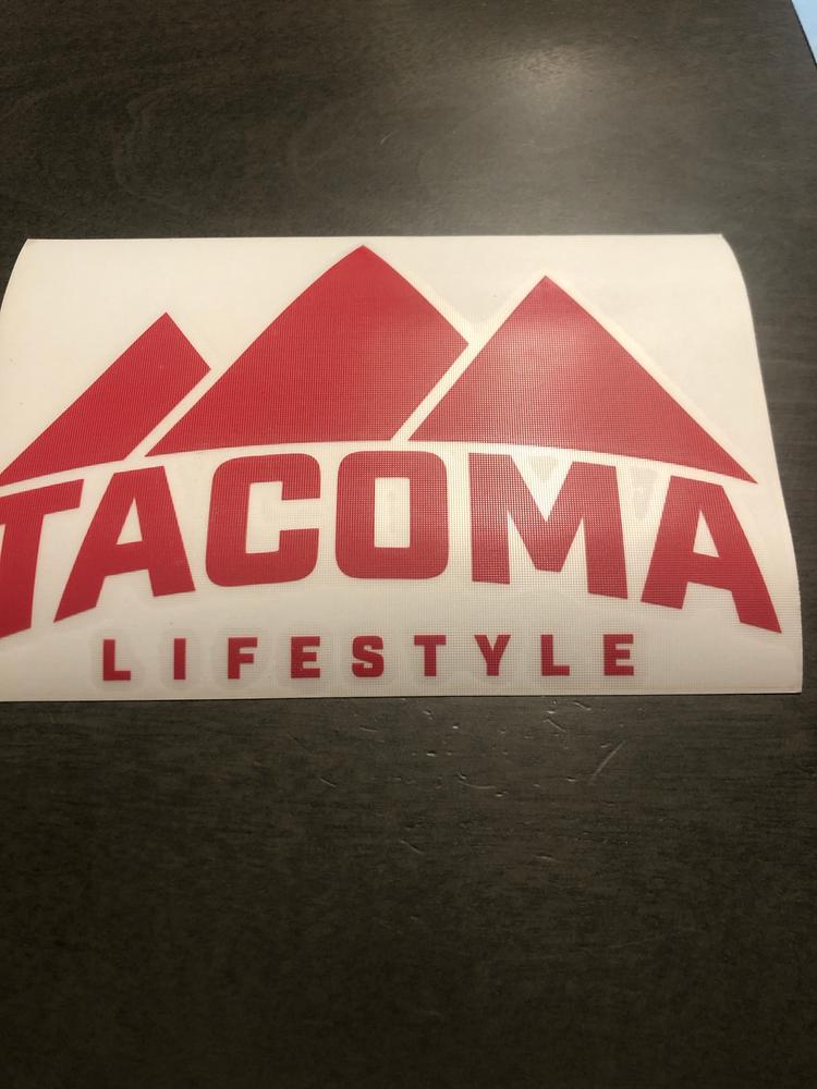 Tacoma Lifestyle Decal - Customer Photo From Tom worsley 