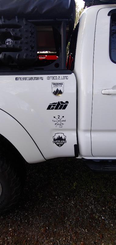 Tacoma Lifestyle Patch Decal - Customer Photo From Darren W.